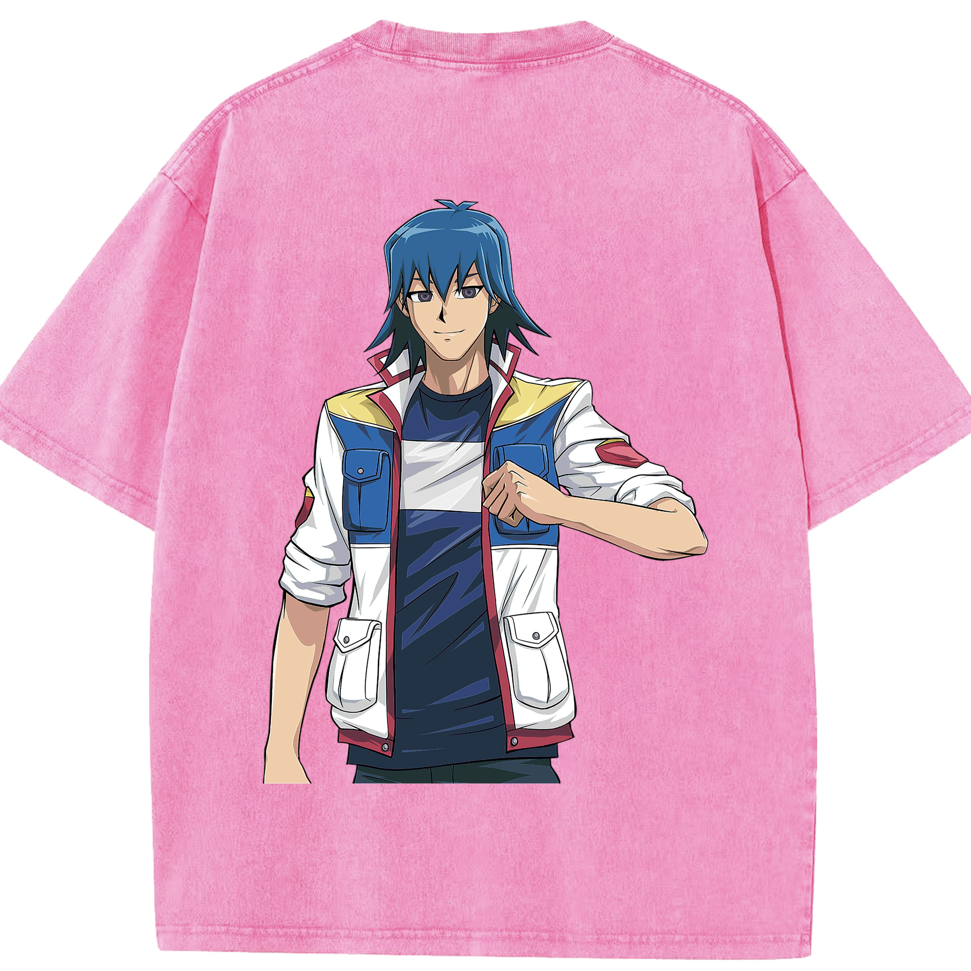 （画像用） 遊☆戯☆王 Yu-Gi-Oh! 綿100% ヴィンテージ風 半袖Tシャツ（背面プリント）